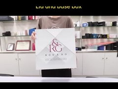 Luxus-Gesichtsreiniger Massager Papierverpackung 2 Stück robust Lift Off Deckel Geschenk-Box