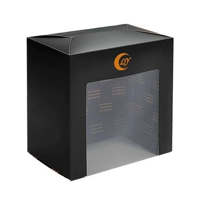 Luxuriöses Logo Baseball-Hutboxen Verpackung Baseball-Fensterpapier Klappgeschenk