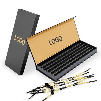 Starrleere gelbe Verpackung für Kunststoffbohnen Zauber-Tempel-Armbänder 6 Armbänder-Set