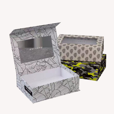 Magnetische Bücher-Form-Box, Parfümflasche, Verpackungspapier-Geschenk-Box mit PVC-Fenster