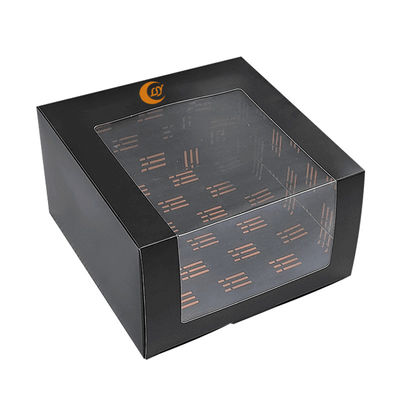 Papier Hut Verpackung Baseball Cap Fenster Geschenkbox mit klarem PVC Fenster für Baseball Cap