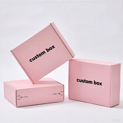 CMYK / PANTONE bedruckter Wellpappkarton für Skincare Mailer Geschenk, individuelles Luxusdesign