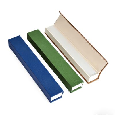 Luxus-Einfarbiges Rechteck-Clamshell-Räucherstäbchen-Box Benutzerdefinierte Kraftpapierverpackung Für Geschenke Steife Boxen Schwammanlage Prägung