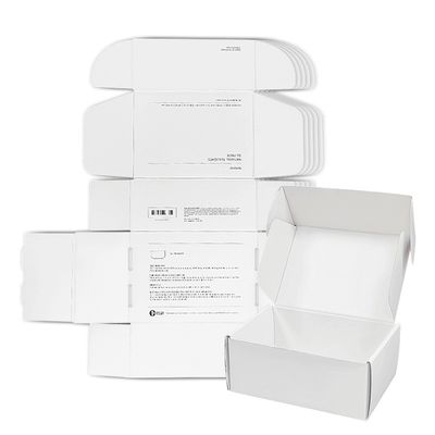Zusammengepasste Haustierbekleidung Hundegefäße Verpackungskiste Klappschachtel Weißer Mailer Versand Wellkarton