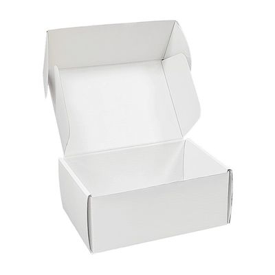 Mode-Stil Rechteckige Postfach Papierbox Weiße Schuhe und Kleidung Versandboxen