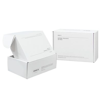 Mode-Stil Rechteckige Postfach Papierbox Weiße Schuhe und Kleidung Versandboxen