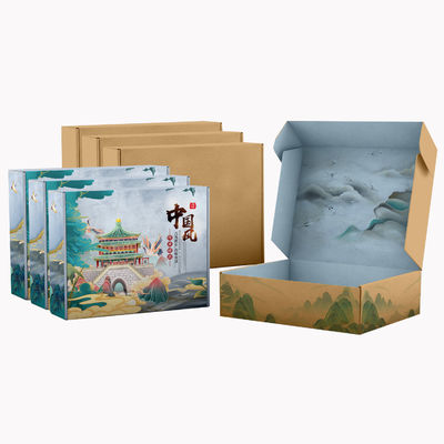 Matte Oberflächenveredelung Anpassung Walzflöte Mailer Box für Versand und Verpackung