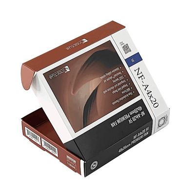 Farbenfrohe, benutzerdefinierte, gedruckte Logos, Versandpapier-Geschenkbox für Kosmetikverpackungen 300g CCNB-Flöte