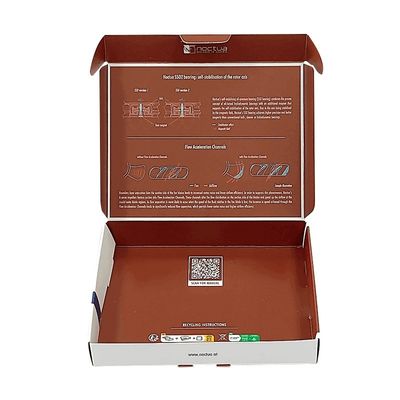 Farbenfrohe, benutzerdefinierte, gedruckte Logos, Versandpapier-Geschenkbox für Kosmetikverpackungen 300g CCNB-Flöte