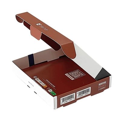 Farbenfrohe, benutzerdefinierte, gedruckte Logos, Versandpapier-Geschenkbox für Kosmetikverpackungen 300g CCNB-Flöte