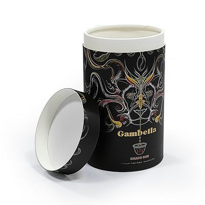 Custom Logo Runde Zylinderkanister Karton Zylinderbox für Kosmetik