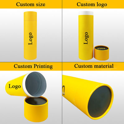 Handgefertigte CMYK Kartonpapier-Zylinder-Rohrbox-Verpackung für Socken und Unterwäsche