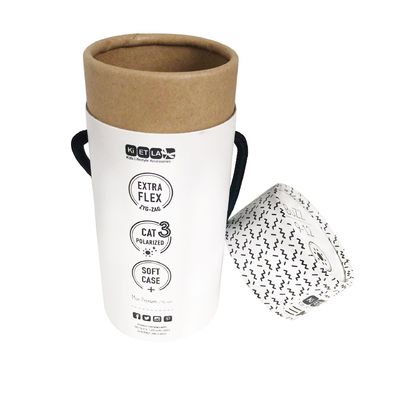 Handgefertigte CMYK Kartonpapier-Zylinder-Rohrbox-Verpackung für Socken und Unterwäsche