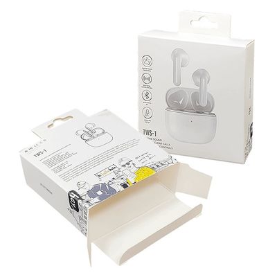 Weißpapier Tuck End Box Lackierung Kopfhörer Ohrhörer Ohrhörerbox Verpackung
