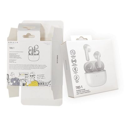 Weißpapier Tuck End Box Lackierung Kopfhörer Ohrhörer Ohrhörerbox Verpackung