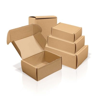 Kraftpapier-Mailer-Boxen für den Einzelverkauf Verpackung Recycelbare Wellkarton-Mailer-Boxen