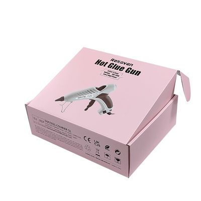 Pink recycelbare Flachpackverpackungskisten für elektrische Reinigungstools