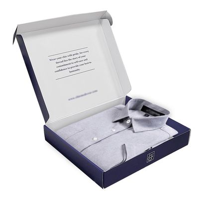 Bestellung akzeptiert Glanz Silber Logo Kleidung T-Shirt Unterwäsche Verpackung Box Set
