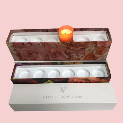 Custom Candle Jar mit Deckel und Geschenkbox Verpackungskisten in CMYK/PANTONE Druck