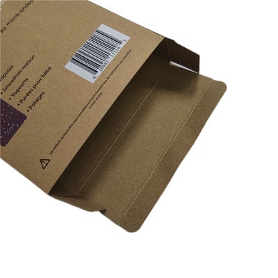 Hängende braune Selbstmontage-Papierboxen Flachrechteck Autolock-Bodenkarton