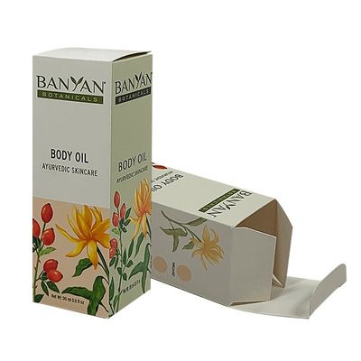 Beschichtete Papier-Kosmetikverpackungskisten Automatische Unterseite Tuck End Faltschachtel 350g 500g