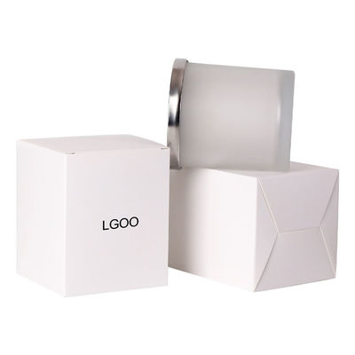 Kunststoff-Liner-Typ Bestellung Higi Goldfolie Logo UV-Beschichtung Kleine 4x4x4 Kerzenbox