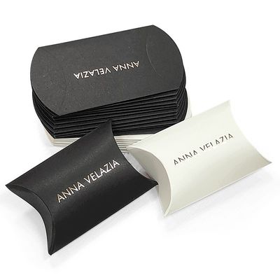 Custom Logo Design Kleine Kissenförmige Kartonverpackungskiste für CMYK/PANTONE Druck