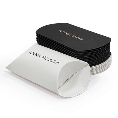 Custom Logo Design Kleine Kissenförmige Kartonverpackungskiste für CMYK/PANTONE Druck