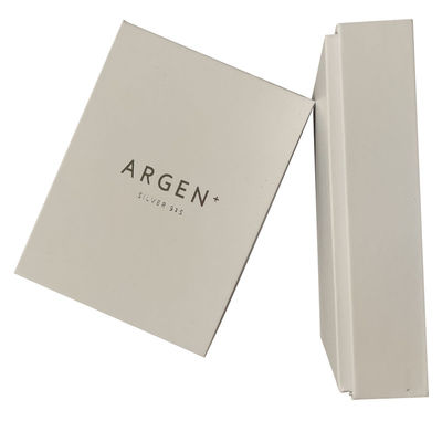 Luxusdeckel und Basis Box 157g Kunstpapier 1000g Pappe Weiß Schmuck Verpackungskiste