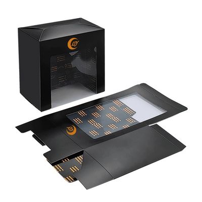 Luxuriöses Logo Baseball-Hutboxen Verpackung Baseball-Fensterpapier Klappgeschenk