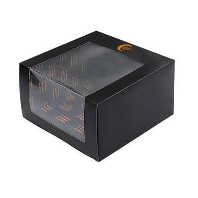 Luxuriöses Logo Baseball-Hutboxen Verpackung Baseball-Fensterpapier Klappgeschenk