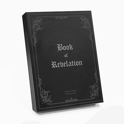 Magnetisch geschlossene Karton-Displaybox Münzverpackung Hohl Fälschung Buch-Stil-Box