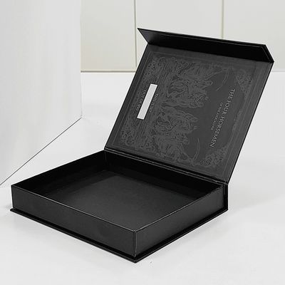 Magnetisch geschlossene Karton-Displaybox Münzverpackung Hohl Fälschung Buch-Stil-Box