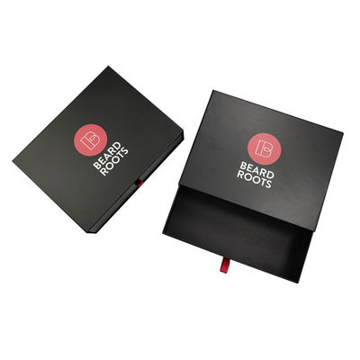 Großes Haar Perücke Geschenkverpackung Schachteln Schwarze Schiebe Schublade Schachtel Verpackung