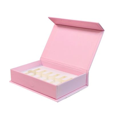Custom Logo Print Magnetische Buchform Geschenkbox für Parfüm und Kosmetik