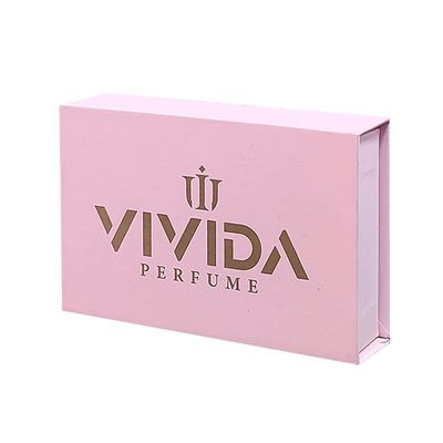 Custom Logo Print Magnetische Buchform Geschenkbox für Parfüm und Kosmetik