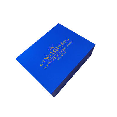 Recycelbare Blaue Papier-Slide-Offene Karton-Schublade-Verpackung für elegante Hautpflege