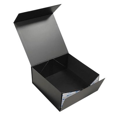 CMYK oder Pantone Custom Luxus Schwarz Groß Klappbare Bankett Glas Getränke Geschirr Tischgeschirr Magnet Verpackung Geschenkbox