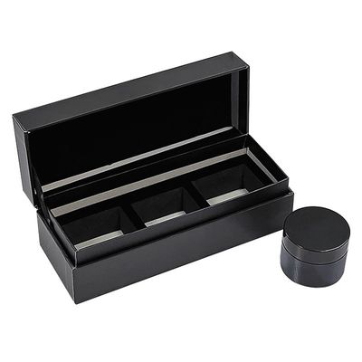 Papier Clamshell Flip Top Candle Box Verpackung für Luxus Set Drei Kerzen Geschenk Handwerk