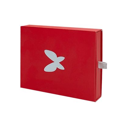 Graue Platte Logo anpassen Schieberegler Papier Schachtel Geschenkpackung Schachtel mit Silberfolie