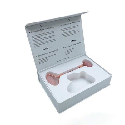 Buchflapbox Custom Logo gedruckte magnetische starre Box für Guasha Jade Gua Sha Roller Tool