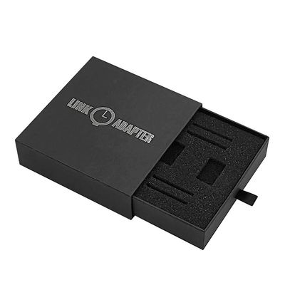 Custom Logo Geschenk Anzeige Schwarz starres Karton Uhrenbox Fälle Papierkarton für den Nutzen