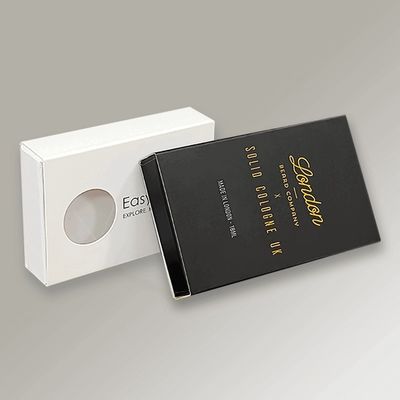 Custom Logo Seife Blumen Geschenkboxen Druck Seife Paket Papierbox mit klarem Fenster