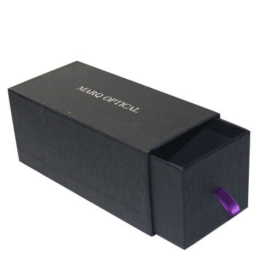 Recycelbare schwarze Schubladenverpackungsbox schwarze Kraftpapier Geschenkboxen individuell