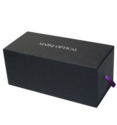 Recycelbare schwarze Schubladenverpackungsbox schwarze Kraftpapier Geschenkboxen individuell