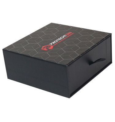 Recycelbare schwarze Schubladenverpackungsbox schwarze Kraftpapier Geschenkboxen individuell