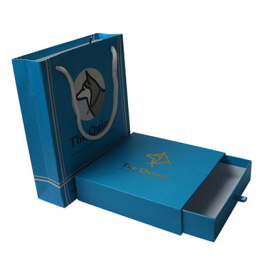 Hot Stamping Goldfolie Papier Schiebebox Rot kundenspezifische Kartonverpackungskiste