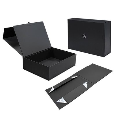 Buchform starre Klappbox Magnetdeckel Luxus-Faltpapier Geschenkbox