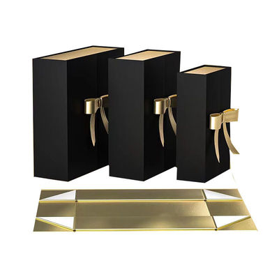 Personalisiertes Logo A4 Tiefe Geschenk-Hampers Elegante Papierverpackungskisten mit Bandverschluss