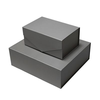 Maßgeschneiderte Bestellung Maßgeschneiderte Farbe Graue Klappkartonpapierbox mit Magnetdeckel